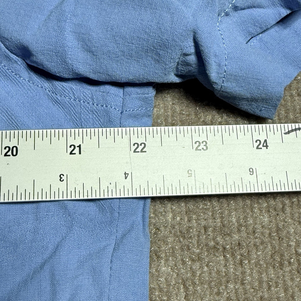Tommy Bahama Shirt Mens Medium Blue 100% Silk Shadow Palm Jacquard T320095 - Picture 12 of 15